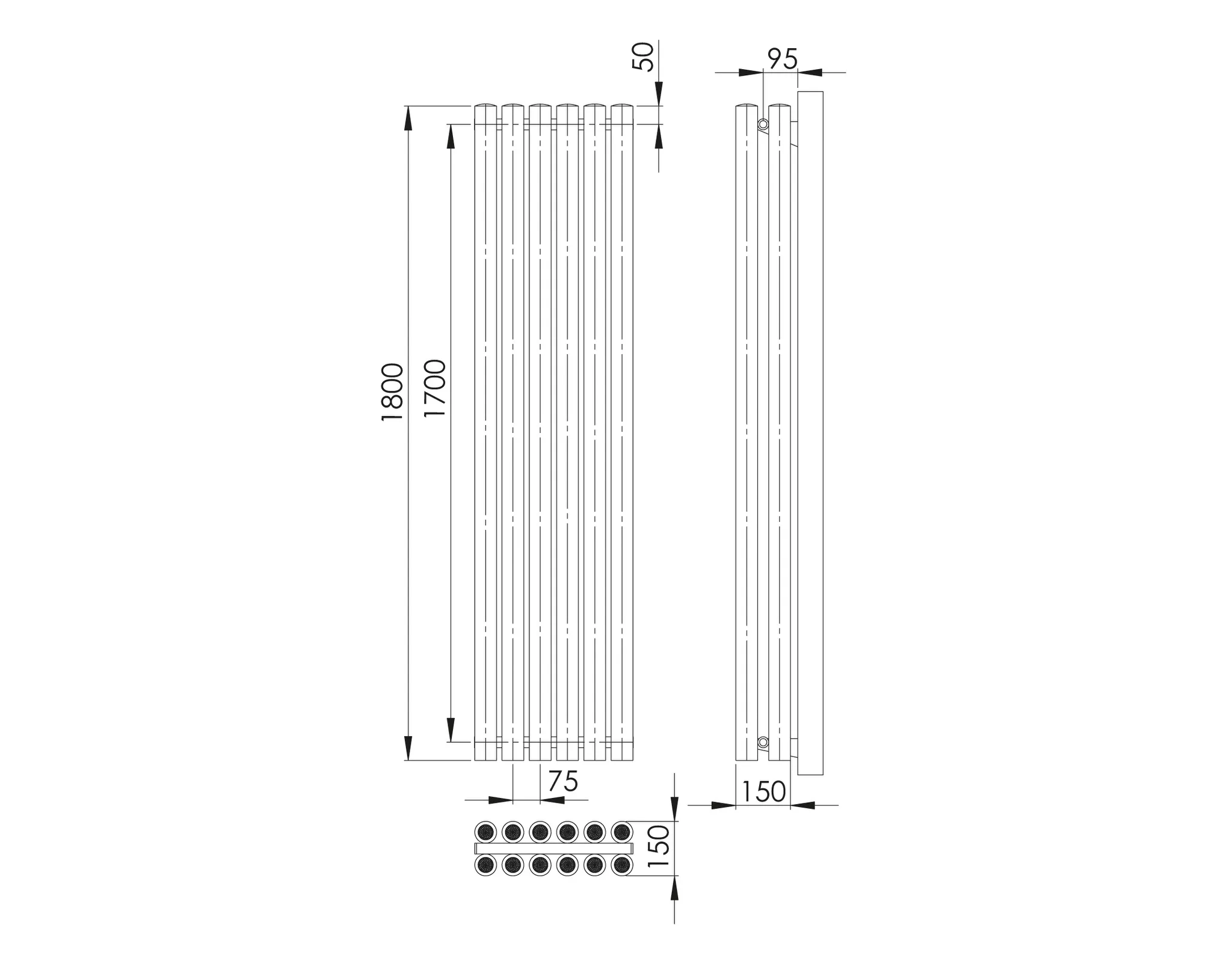 ASW Hygieneheizkörper zweireihig „Climaster“ C2 28,5 × 180 cm ASW Hygieneheizkörper zweireihig „Climaster“ C2 28,5 × 180 cm
