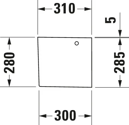 Halbsäule Happy D.2 für 231680, 261665, 231660, weiß