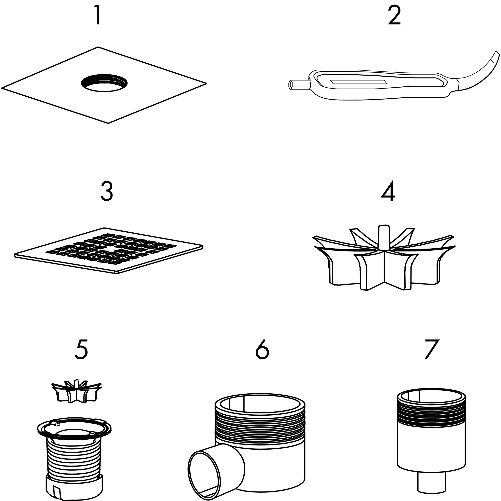 RainDrain Point Komplettset Punktablauf 150/150 Edelstahl gebürstet RainDrain Point Komplettset Punktablauf 150/150 Edelstahl gebürstet