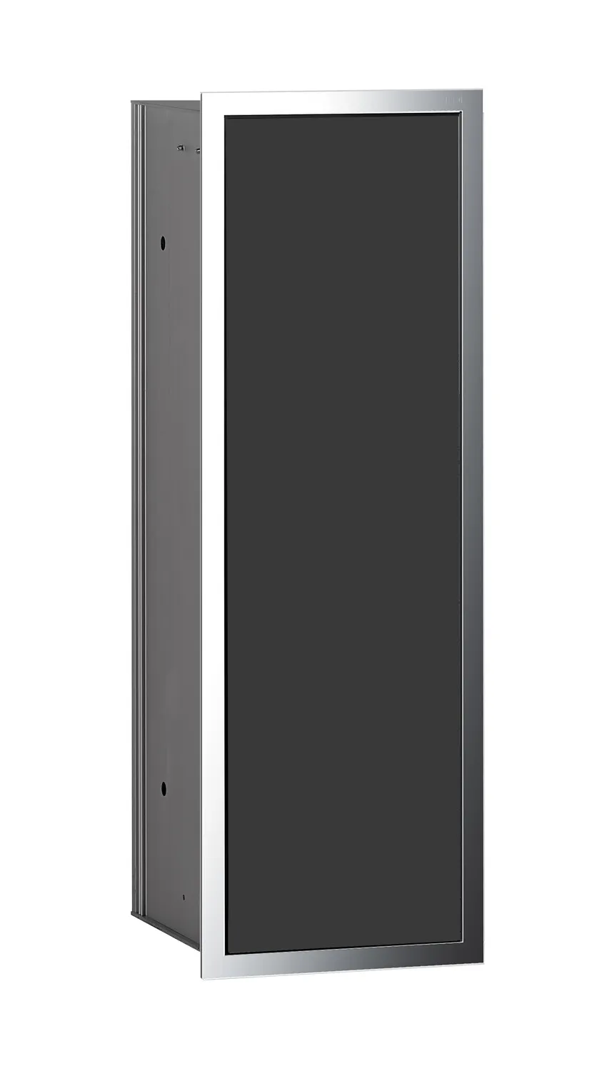emco Toilettenbürstengarnitur-Modul „asis module 150“ 16,8 × 49,5 × 15,3 cm in chrom / schwarz emco Toilettenbürstengarnitur-Modul „asis module 150“ 16,8 × 49,5 × 15,3 cm in chrom / schwarz
