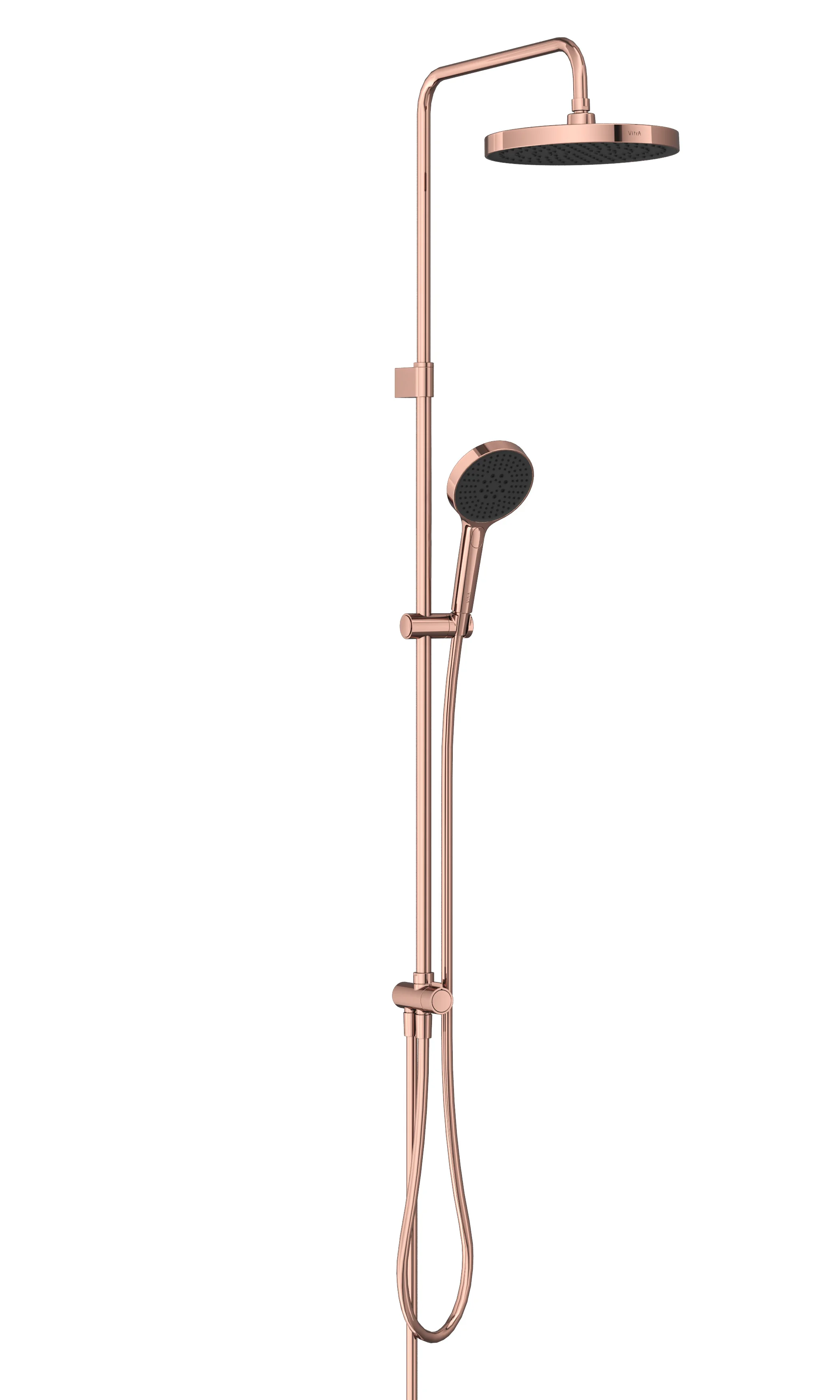 Core Round Duschsystem mit Kopf- und Handbrause Wandmontage Kupfer Soft Core Round Duschsystem mit Kopf- und Handbrause Wandmontage Kupfer Soft