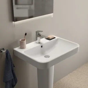 Waschbecken „i.lifeB“ 65 × 48 × 18 cm, Hahnlochposition mittig