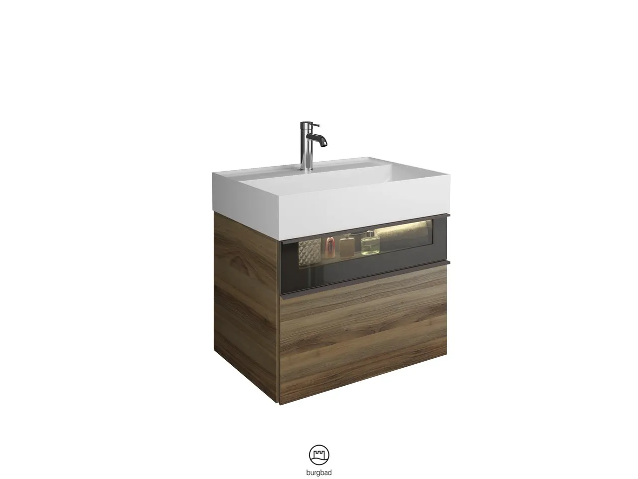 burgbad Badmöbelset „Yumo“ in Eiche Dekor Cashmere burgbad Badmöbelset „Yumo“ in Eiche Dekor Cashmere