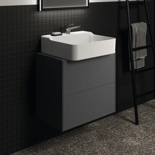 Ideal Standard Waschtischunterschrank Conca, 2 Auszüge, anthrazit Ideal Standard Waschtischunterschrank Conca, 2 Auszüge, anthrazit