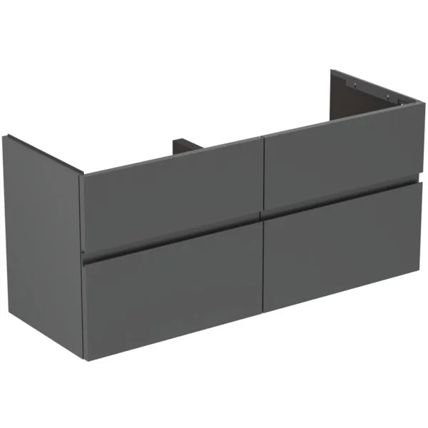 Ideal Standard Waschtischunterschrank „Finesse“ 120 × 54,5 × 44 cm Anthrazit matt lackiert Ideal Standard Waschtischunterschrank „Finesse“ 120 × 54,5 × 44 cm Anthrazit matt lackiert