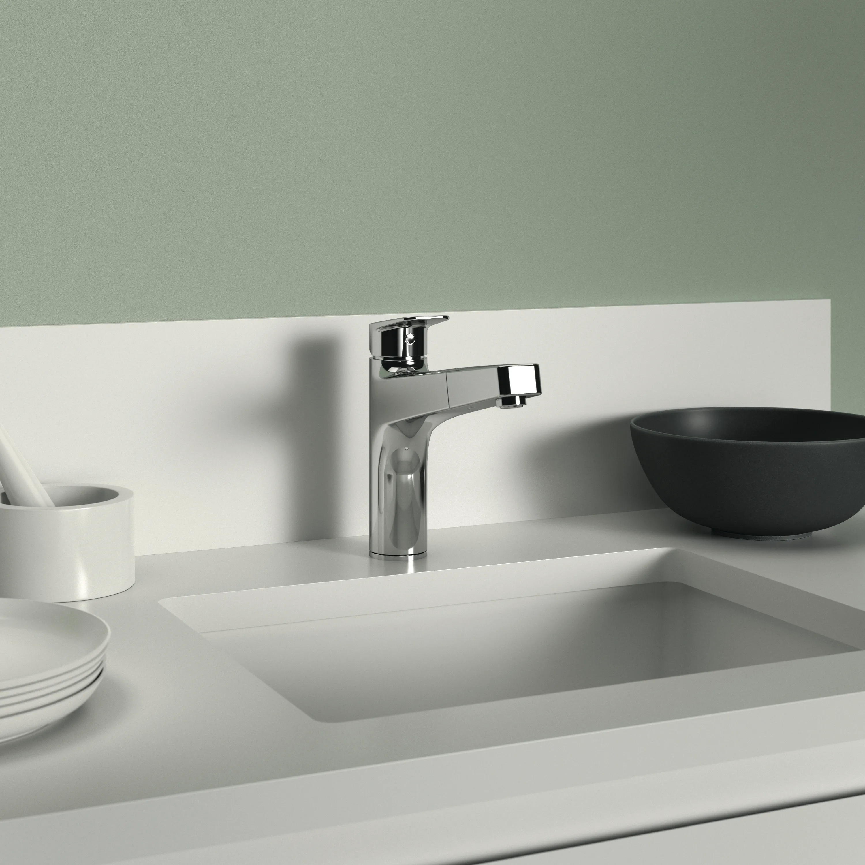 Küchenarmatur Ceraplan mit hohem Auslauf Ausladung 210mm 1-Funktions-Handbrause Chrom Küchenarmatur Ceraplan mit hohem Auslauf Ausladung 210mm 1-Funktions-Handbrause Chrom