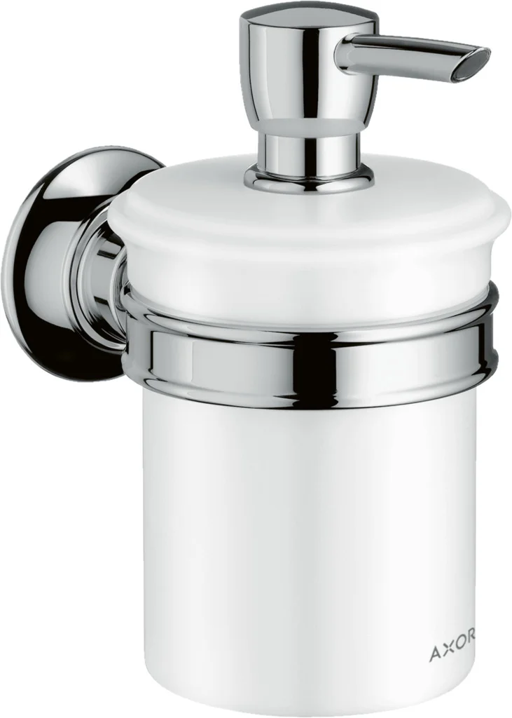 Hansgrohe AXOR Montreux Lotionspender, Chrom, 300 ml, Wandmontage mit verdeckter Befestigung
