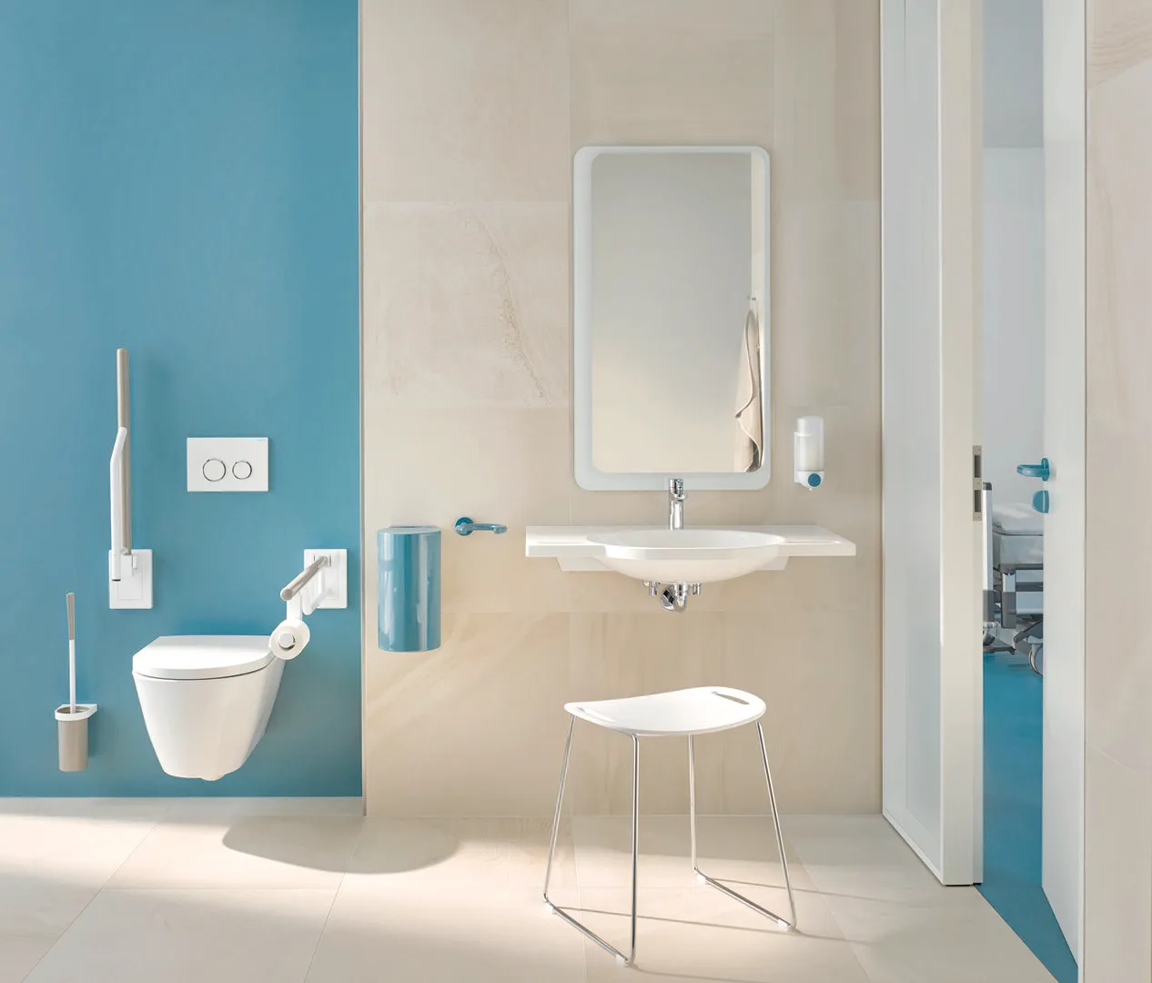 HEWI Gehhilfenhalter 15,6 cm HEWI Gehhilfenhalter 15,6 cm