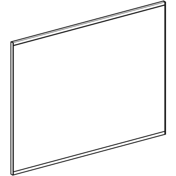 Geberit Spiegel „Option“ in schwarz matt / pulverbeschichtet matt