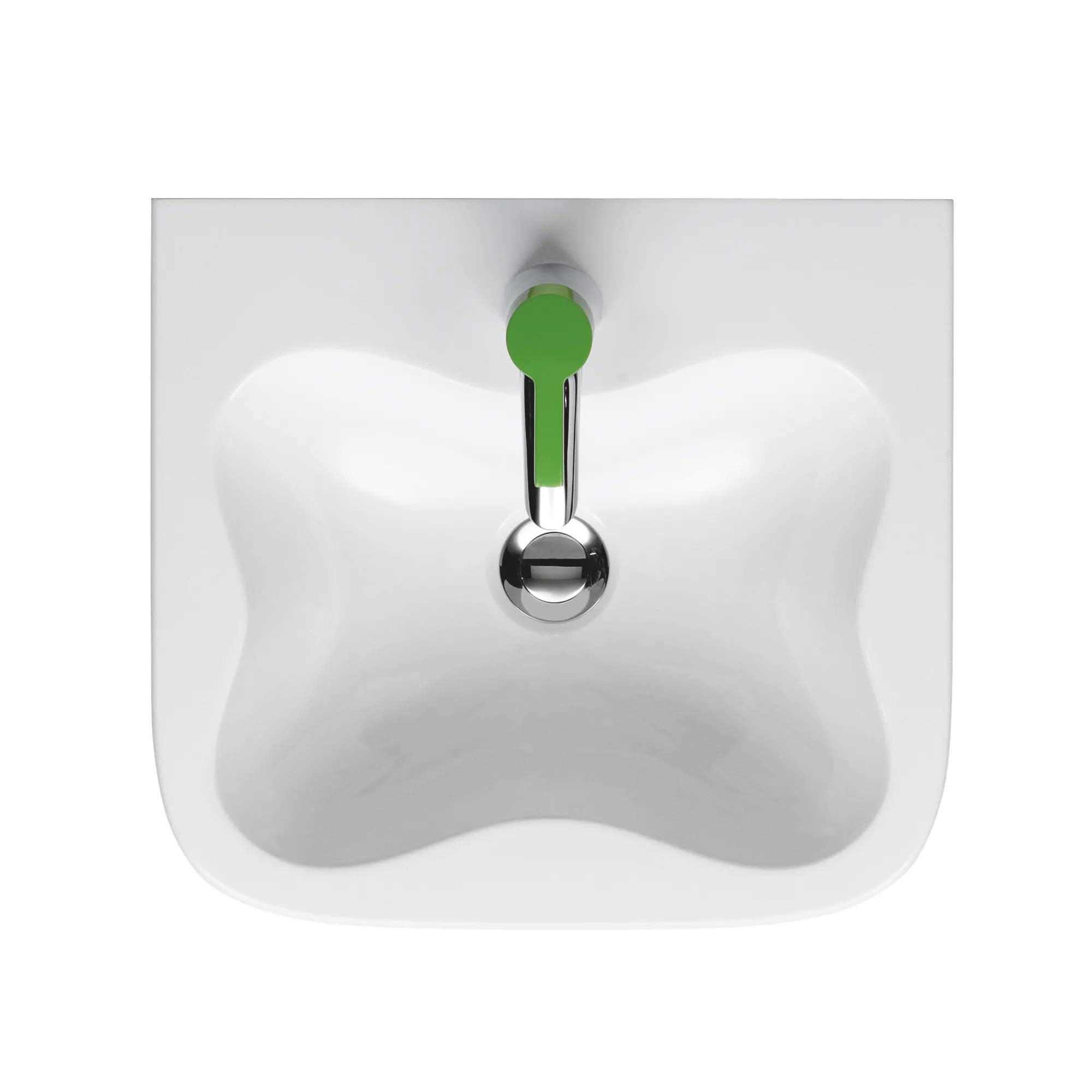 Waschtisch FLORAKIDS 410x450x150 1 Hahnloch mit Überlauf weiß Waschtisch FLORAKIDS 410x450x150 1 Hahnloch mit Überlauf weiß