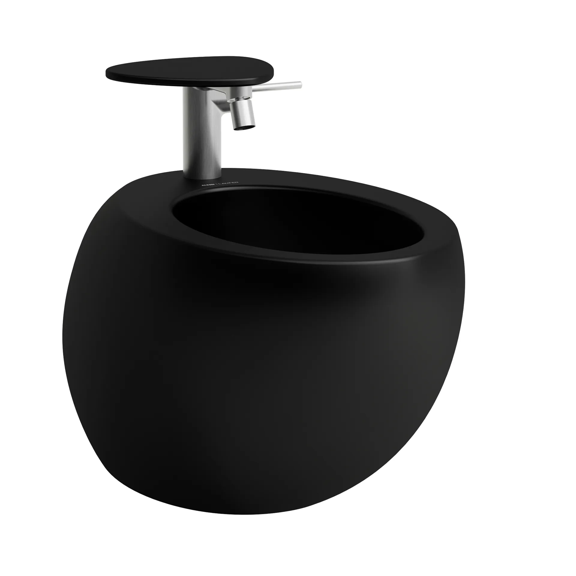 Laufen Wandbidet ILBAGNOALESSI Schwarz matt 390x585x355 mm