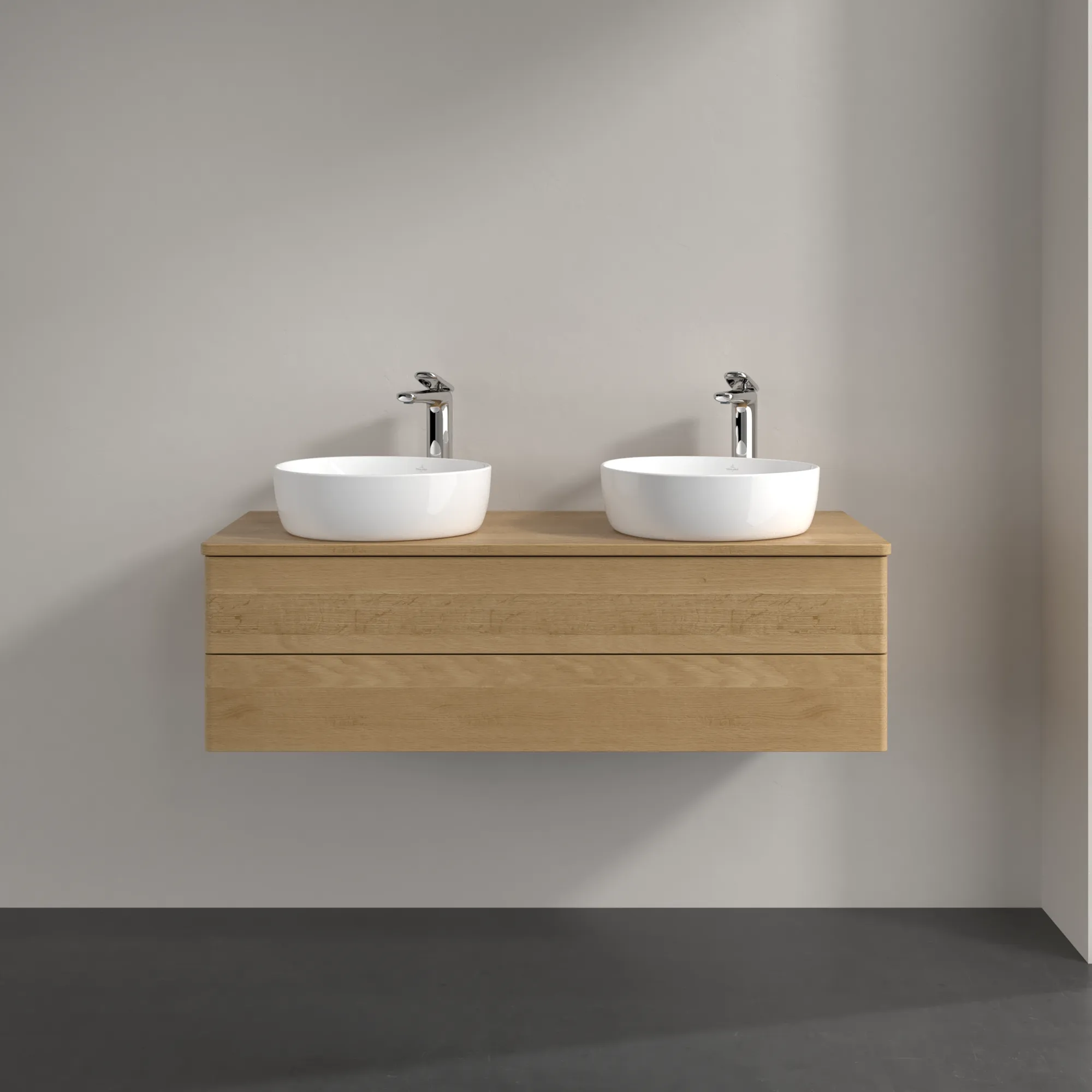 Villeroy & Boch Antao L24_5 Unterschrank für Waschbecken, 1200x360x500 mm, Honey Oak