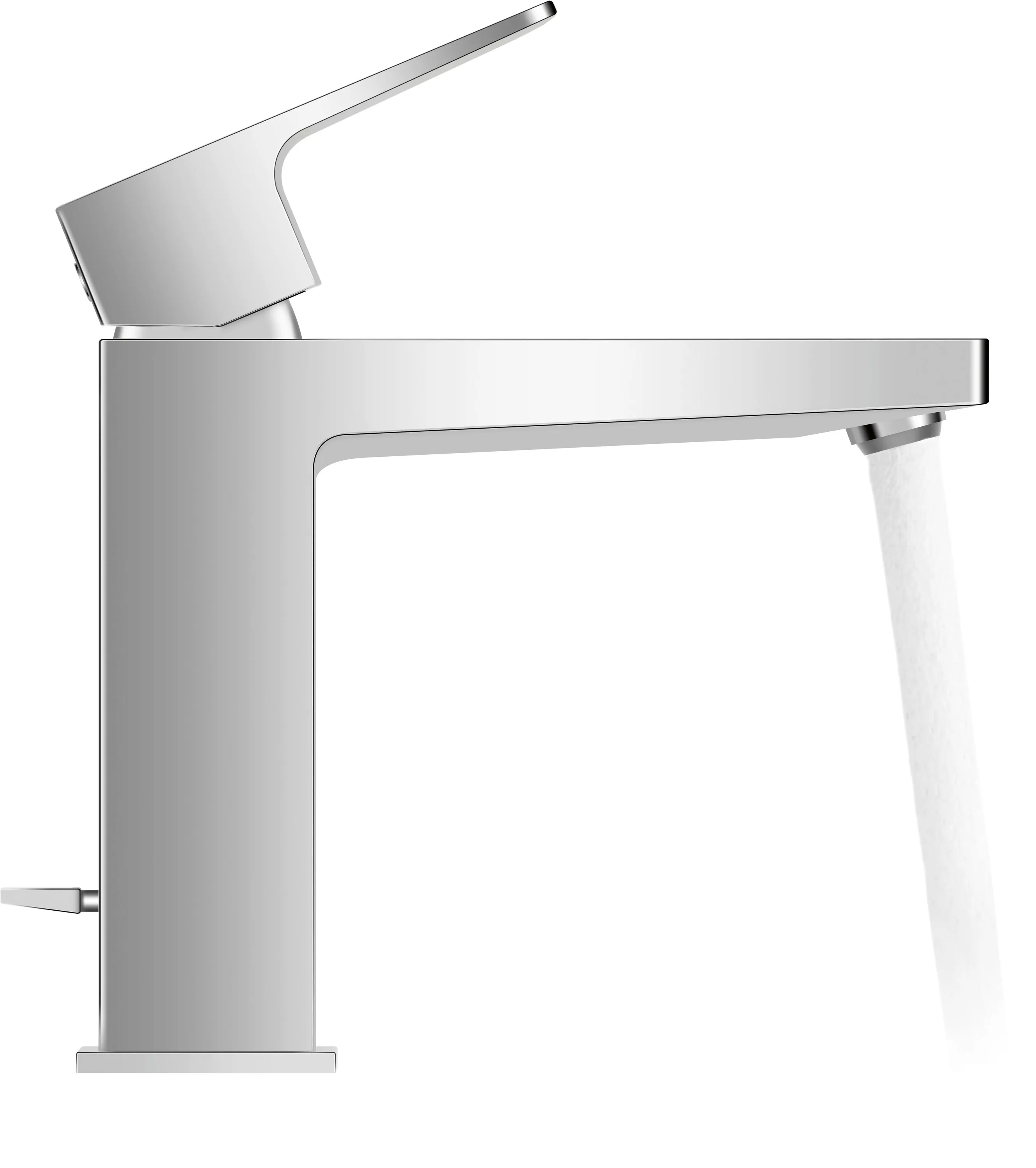 Einhand-Waschtischarmatur „Manhattan“ Ausladung 129 mm in Chrom