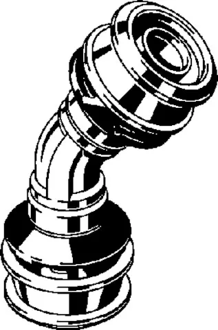 Viega „Raxofix“ 45°- Bogen 50 mm Viega „Raxofix“ 45°- Bogen 50 mm