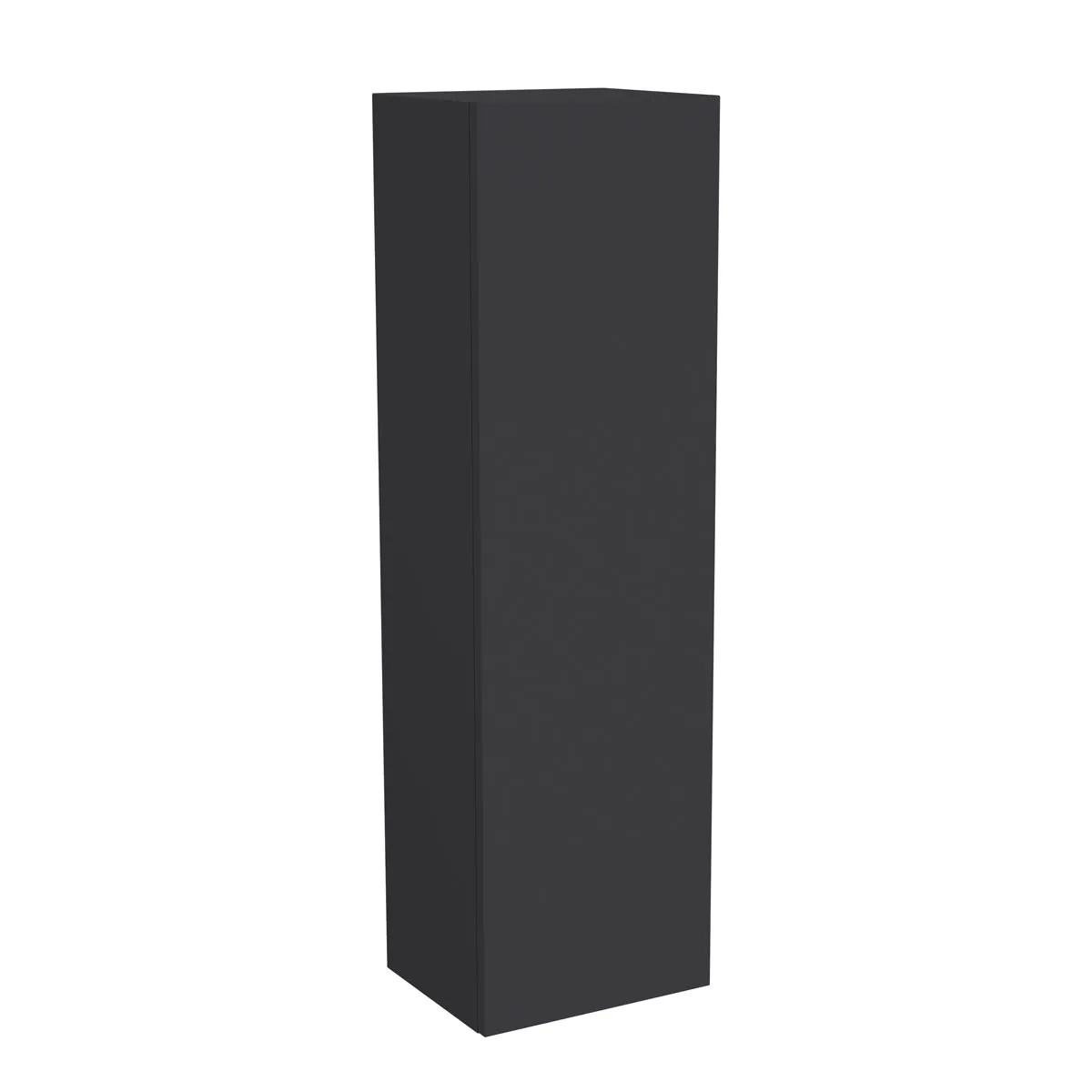VitrA New Metropole Pure Halbhochschrank mit 1 Türe, Türanschlag rechts, 35 x 30 x 120 cm (BxTxH), Graphit Matt