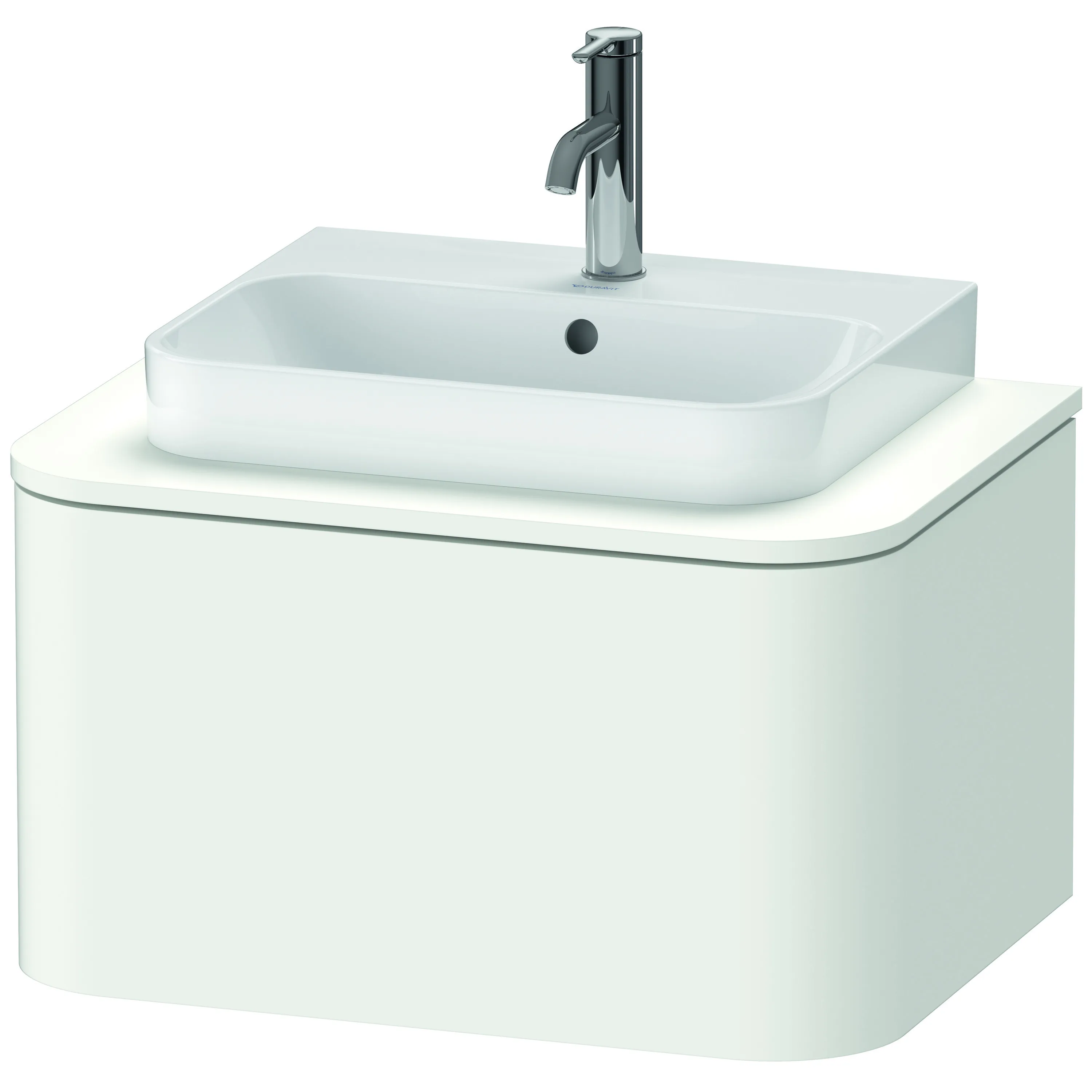 Duravit Waschtischunterschrank wandhängend „Happy D.2 Plus“ 65 × 35,4 × 48 cm Weiß Seidenmatt Duravit Waschtischunterschrank wandhängend „Happy D.2 Plus“ 65 × 35,4 × 48 cm Weiß Seidenmatt
