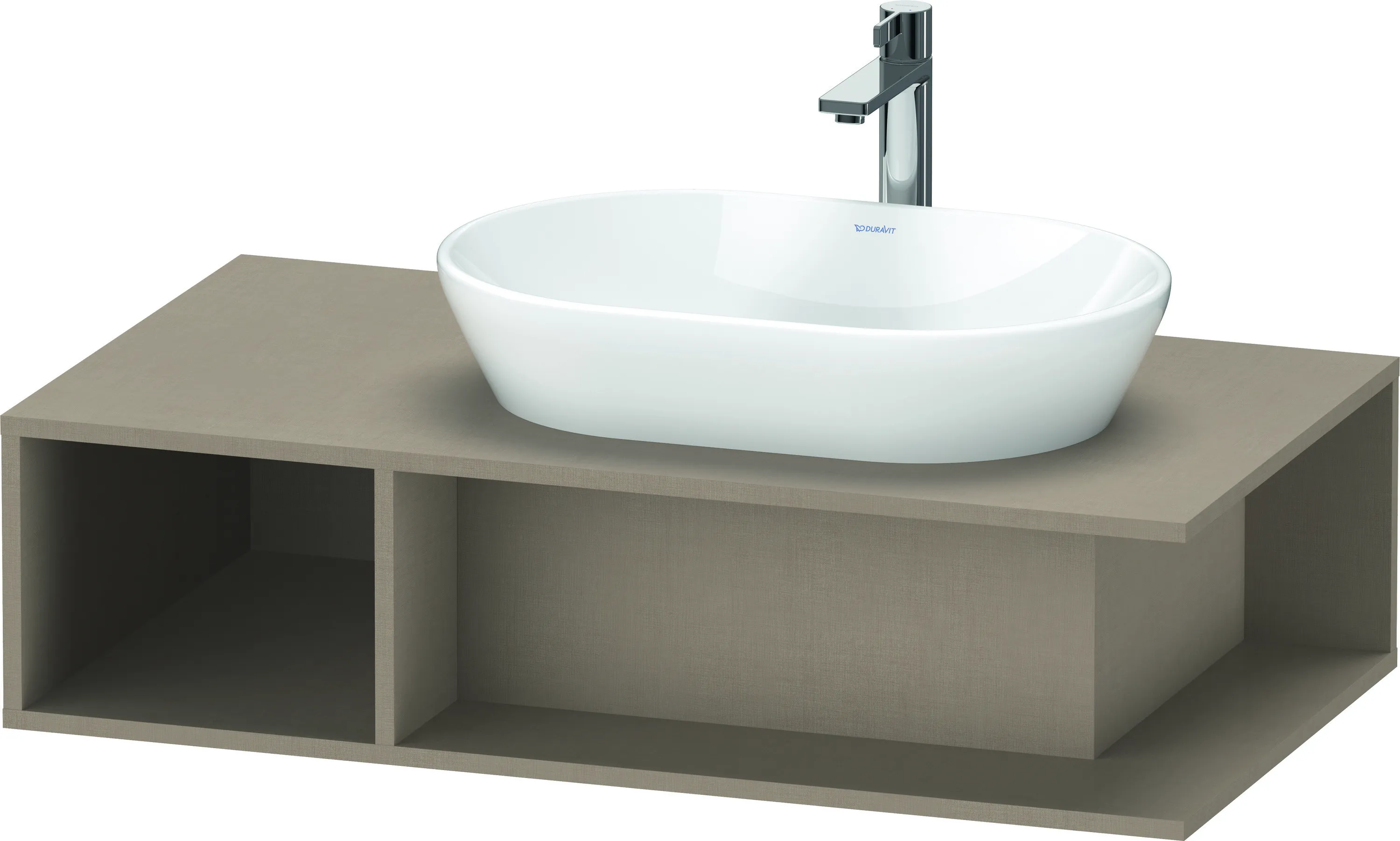 Duravit Waschtischunterschrank wandhängend „D-Neo“ 100 × 26 × 55 cm Leinen