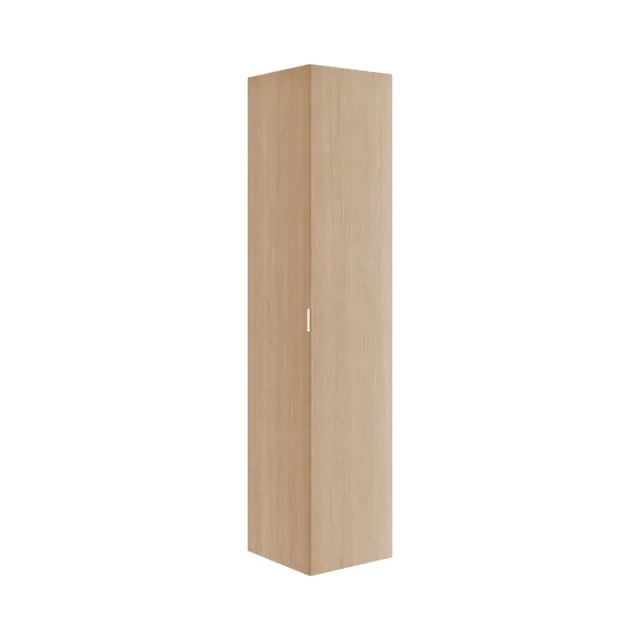 KEUCO Hochschrank „Edition 11 Art“ Eiche hell (Furnier), Eiche hell (Furnier), Anschlag rechts, mit Steckdose 400 × 1800 × 360 mm