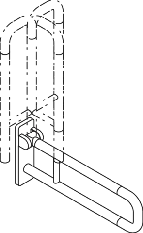 HEWI Stützklappgriff „Serie 801“ HEWI Stützklappgriff „Serie 801“