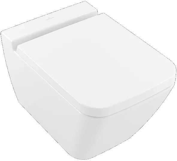 Wand-Tiefspül-WC DirectFlush „Finion“ 37,5 × 35 cm in Weiß Alpin mit CeramicPlus, ohne Spülrand