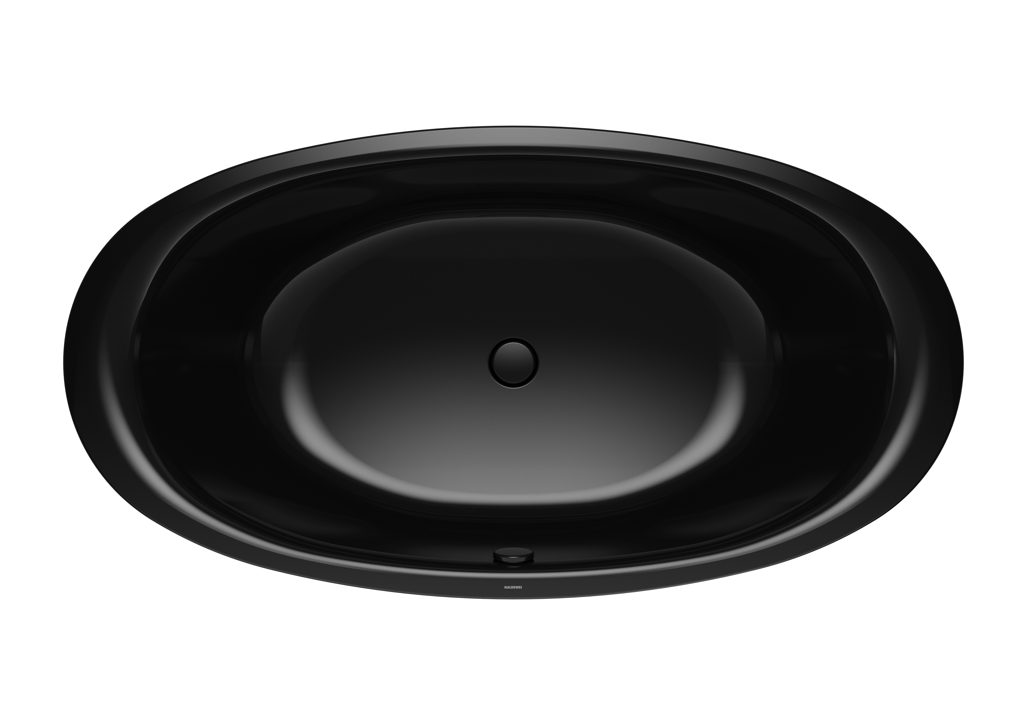 Kaldewei Badewanne „Ellipso Duo Oval“ 190 × 100 cm in schwarz