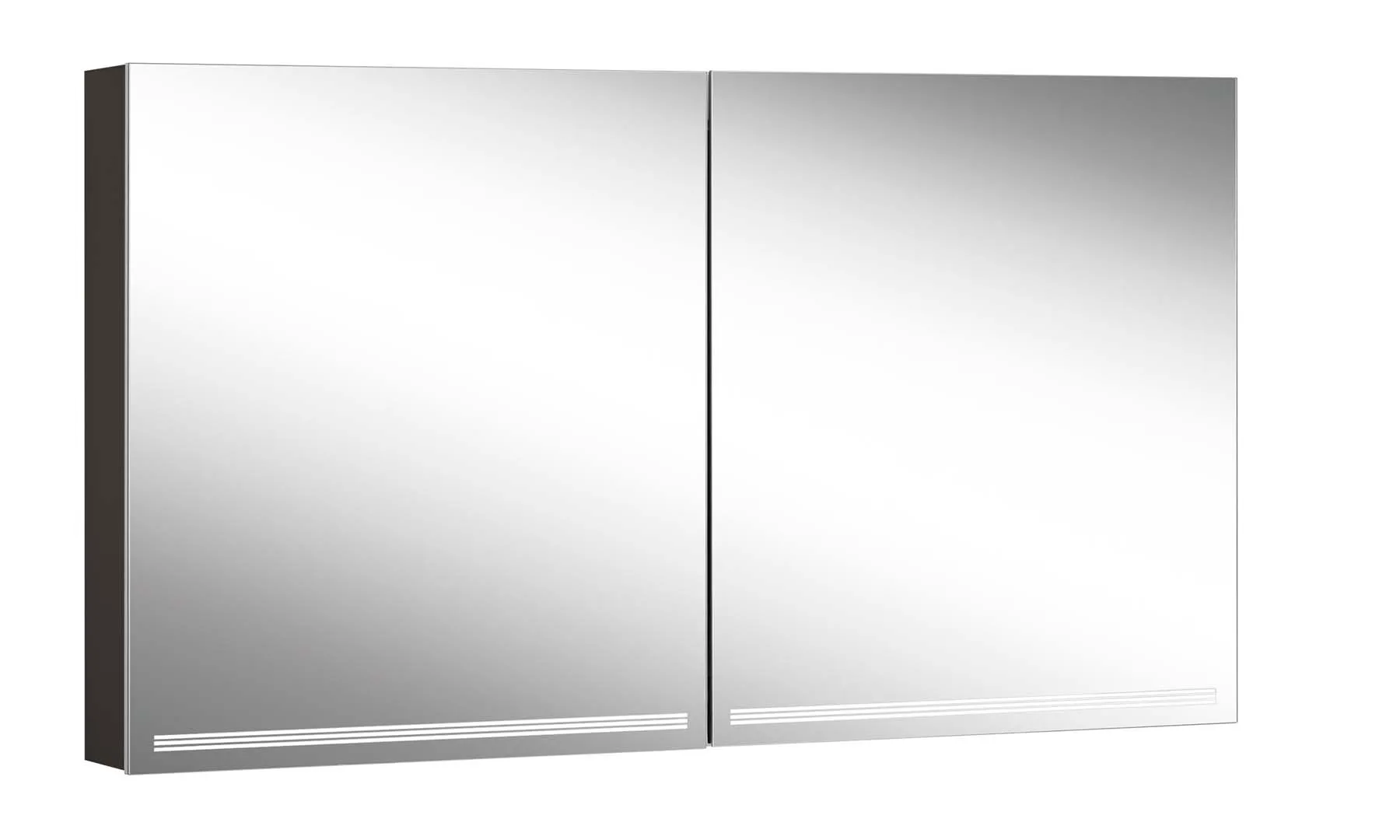 Schneider Spiegelschrank GRACE TW, Modell GRL 130/2/TW – Aufputzmontage, Aluminiumkorpus, verspiegelt, LED Beleuchtung Tunable White Schneider Spiegelschrank GRACE TW, Modell GRL 130/2/TW – Aufputzmontage, Aluminiumkorpus, verspiegelt, LED Beleuchtung Tunable White