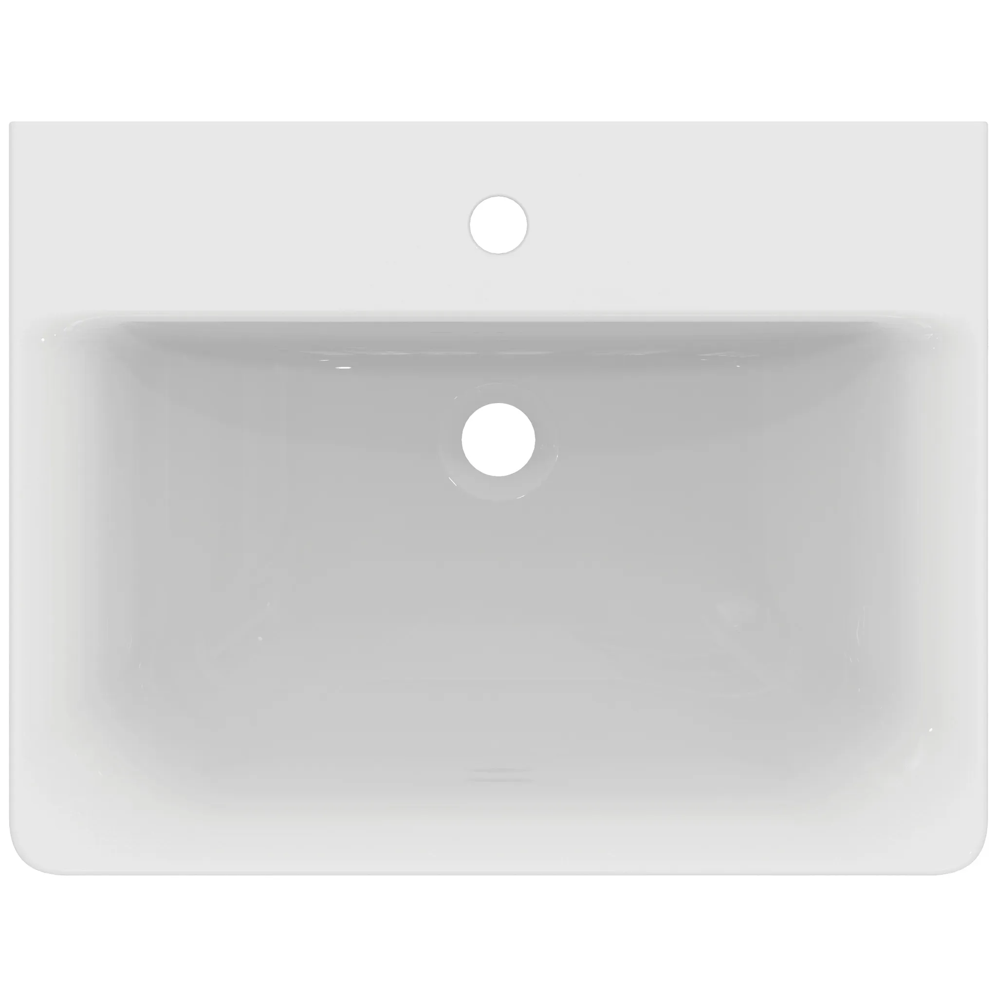 Ideal Standard Waschtisch Connect Cube, 1 Hahnloch, 600x460x175 mm, weiß