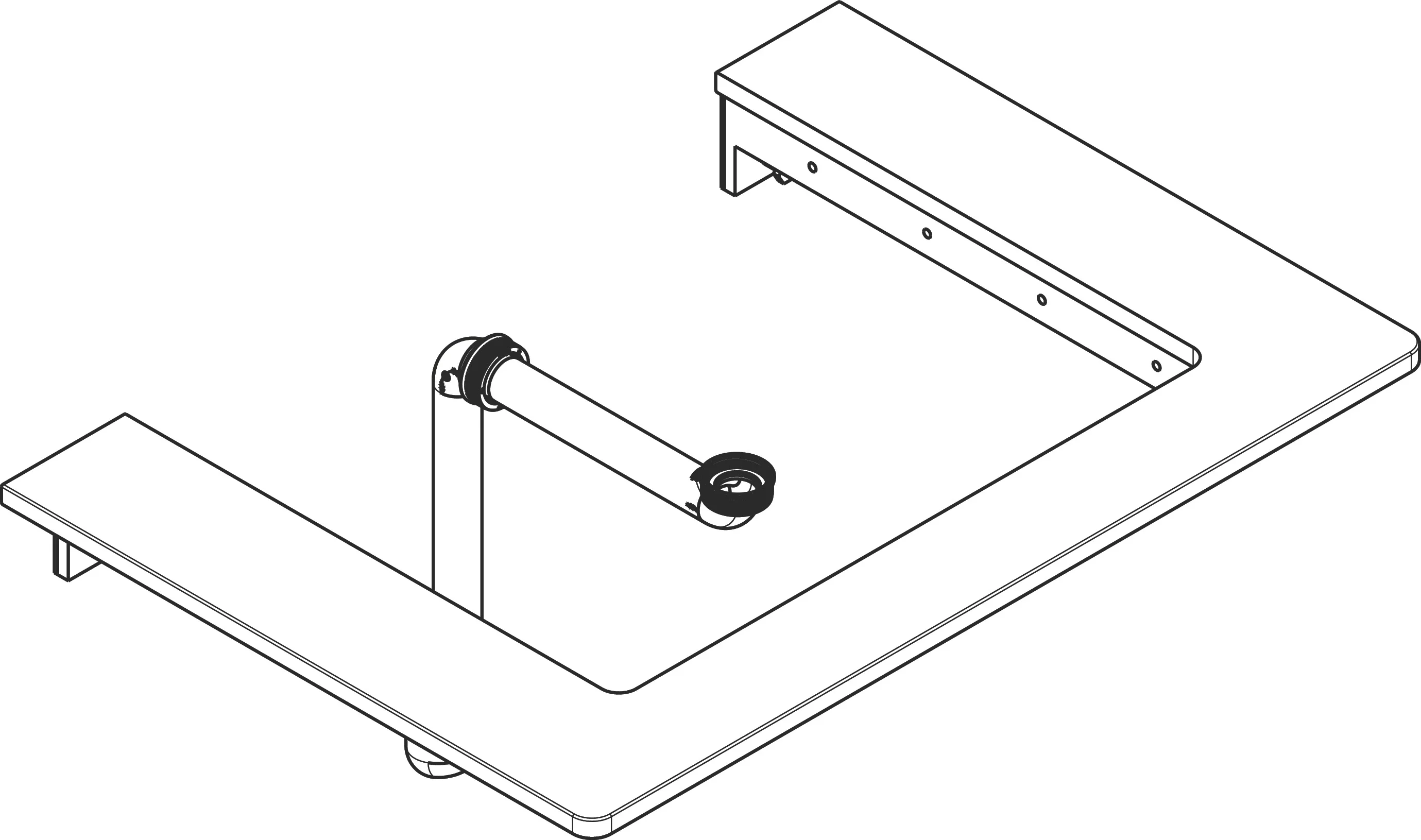 Hansgrohe Xelu Q Konsole, Weißen Hochglanz, 780x540 mm, mittiger Ausschnitt für Aufsatzwaschtisch geschliffen 600x480 mm Hansgrohe Xelu Q Konsole, Weißen Hochglanz, 780x540 mm, mittiger Ausschnitt für Aufsatzwaschtisch geschliffen 600x480 mm