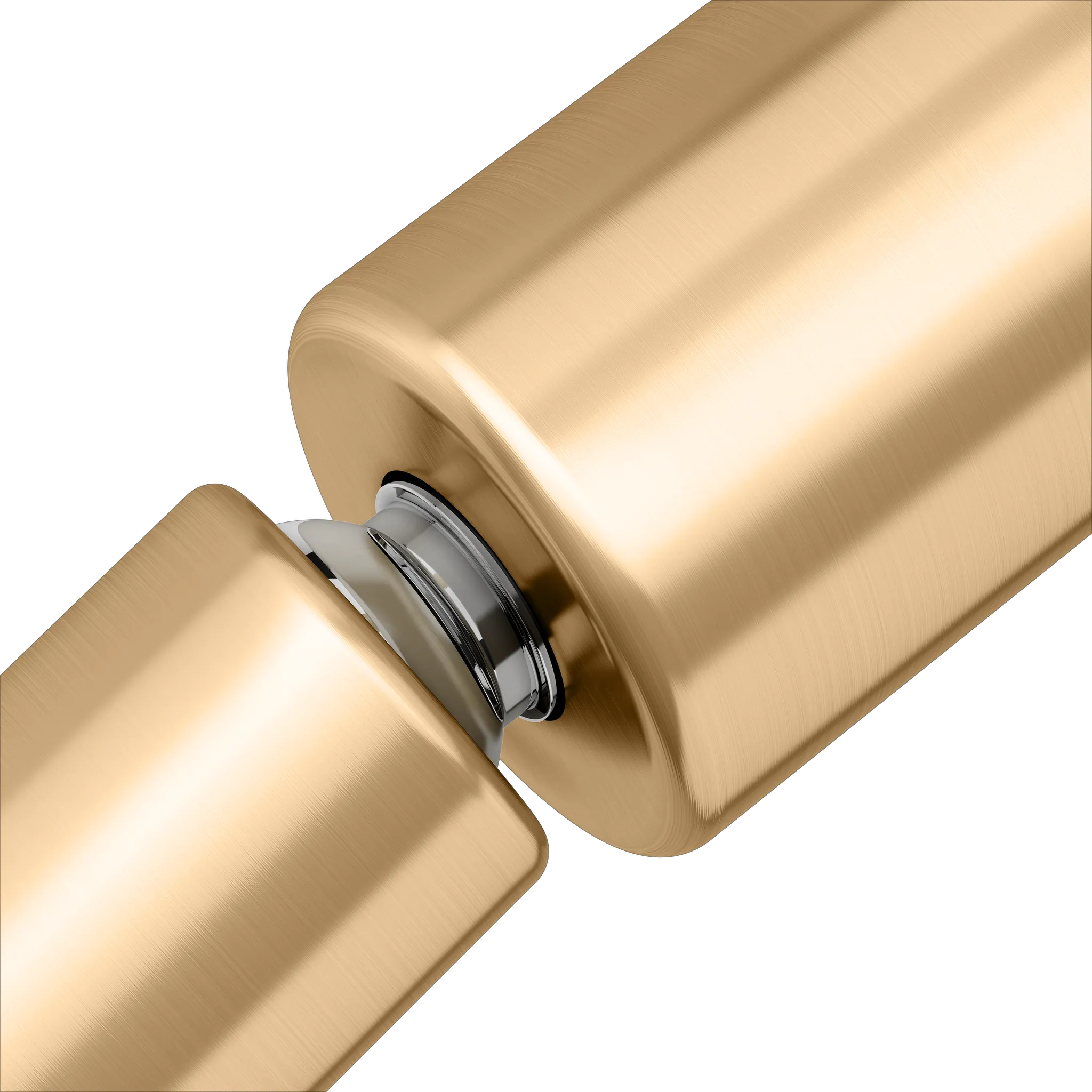 IXMO Einhebel-Bidetmischer IXMO Flat, Rosette rund Messing gebürstet IXMO Einhebel-Bidetmischer IXMO Flat, Rosette rund Messing gebürstet