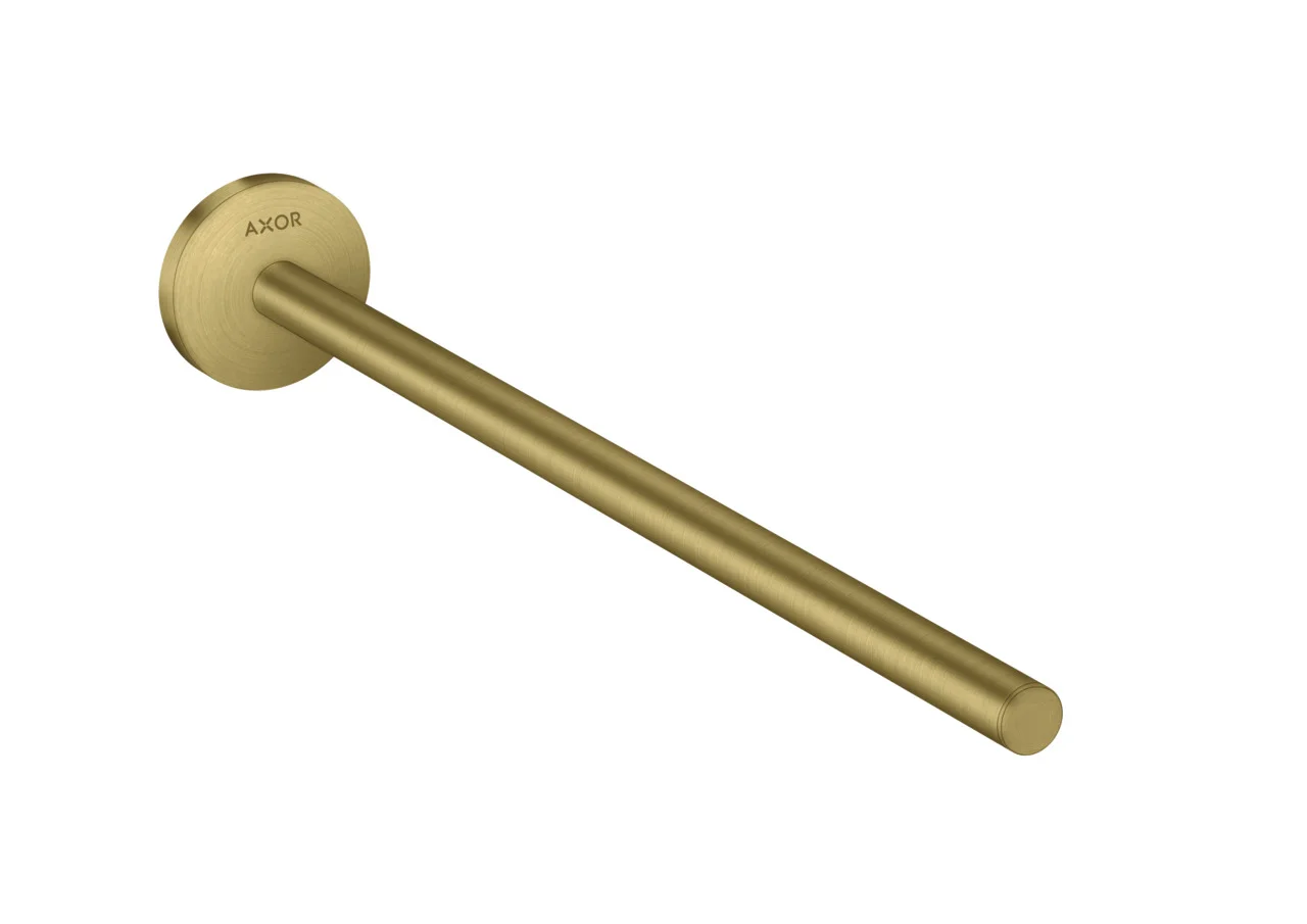 Hansgrohe AXOR Universal Circular Handtuchhalter Brushed Brass, feststehend, Länge 354 mm, Wandmontage mit verdeckter Befestigung Hansgrohe AXOR Universal Circular Handtuchhalter Brushed Brass, feststehend, Länge 354 mm, Wandmontage mit verdeckter Befestigung
