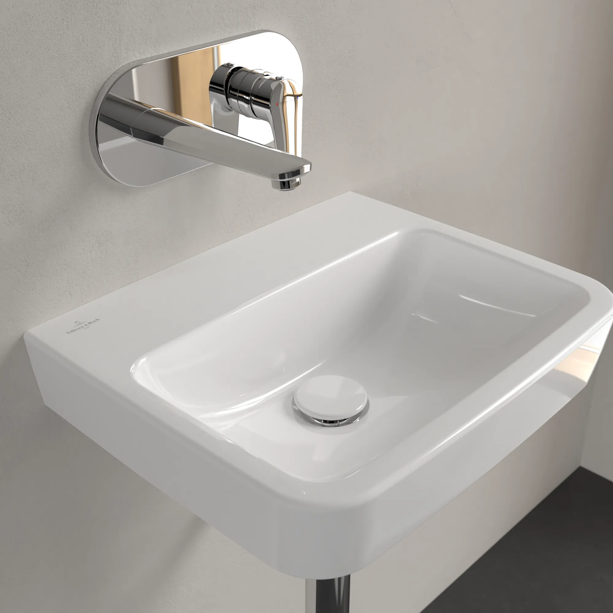 Villeroy & Boch Einbau-/Aufsatz Handwaschbecken geschliffen „O.novo“ 450 × 370 × 160 mm, für Becken mittig, ohne Hahnlochbohrung in Weiß Alpin Villeroy & Boch Einbau-/Aufsatz Handwaschbecken geschliffen „O.novo“ 450 × 370 × 160 mm, für Becken mittig, ohne Hahnlochbohrung in Weiß Alpin