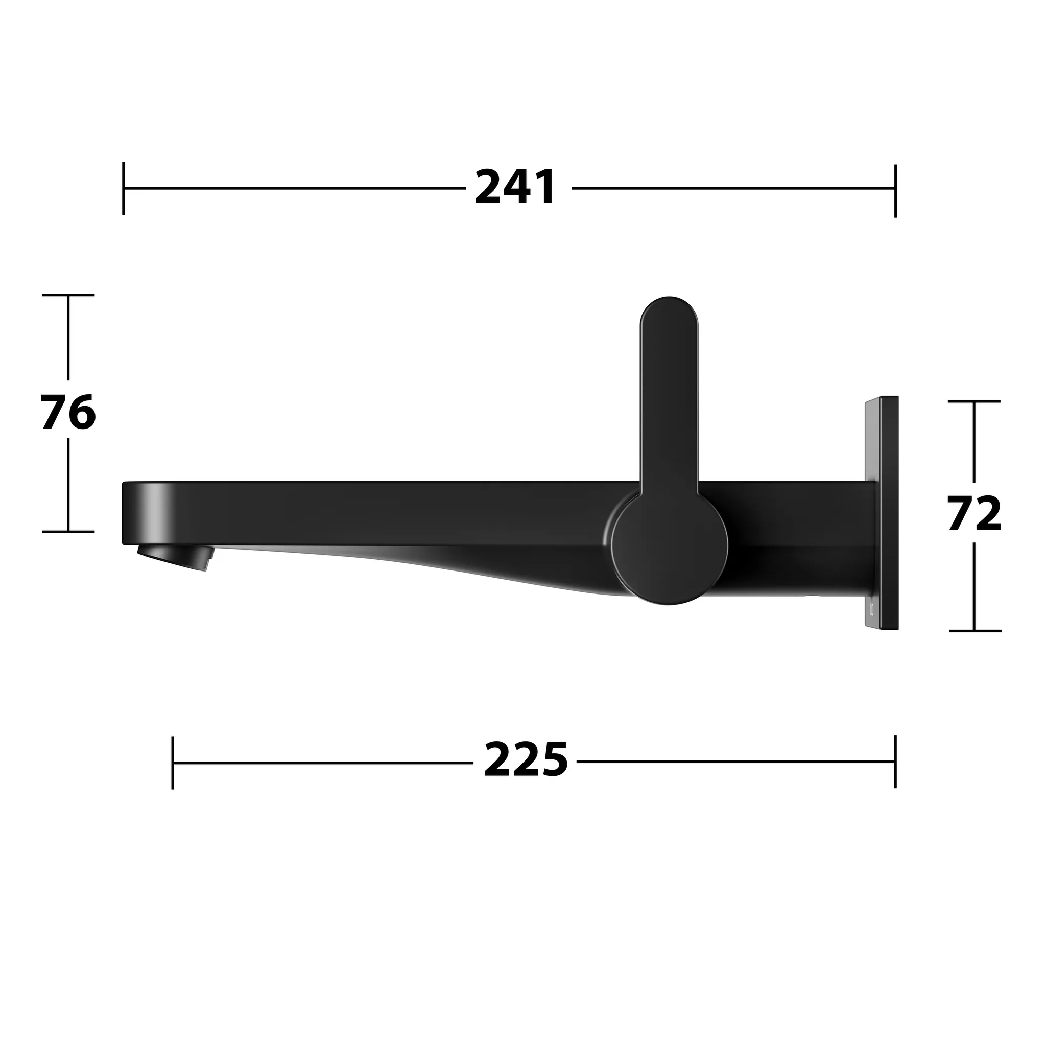 KEUCO IXMO Einhebel-Waschtischmischer Unterputz 1 Loch IXMO Flat schwarz matt