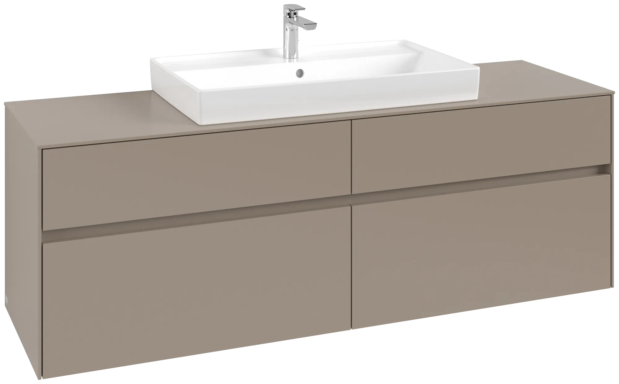 Villeroy & Boch Collaro Waschbeckenunterschrank C028B0, 1600x548x500mm, Taupe