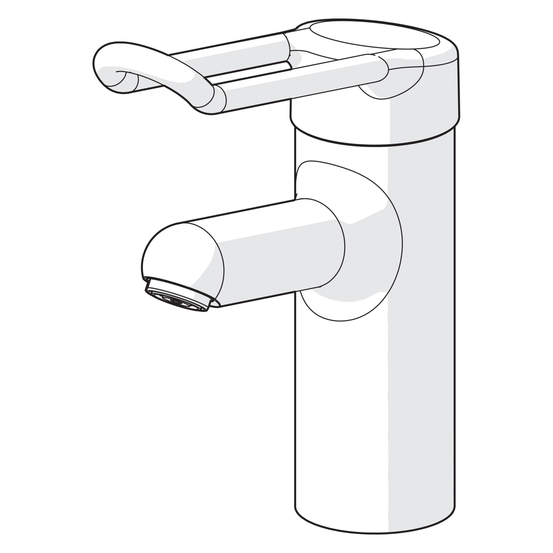 Einhand-Waschtischarmatur Bedienungshebel lang „Medipro“ Ausladung 120 mm in Chrom Einhand-Waschtischarmatur Bedienungshebel lang „Medipro“ Ausladung 120 mm in Chrom