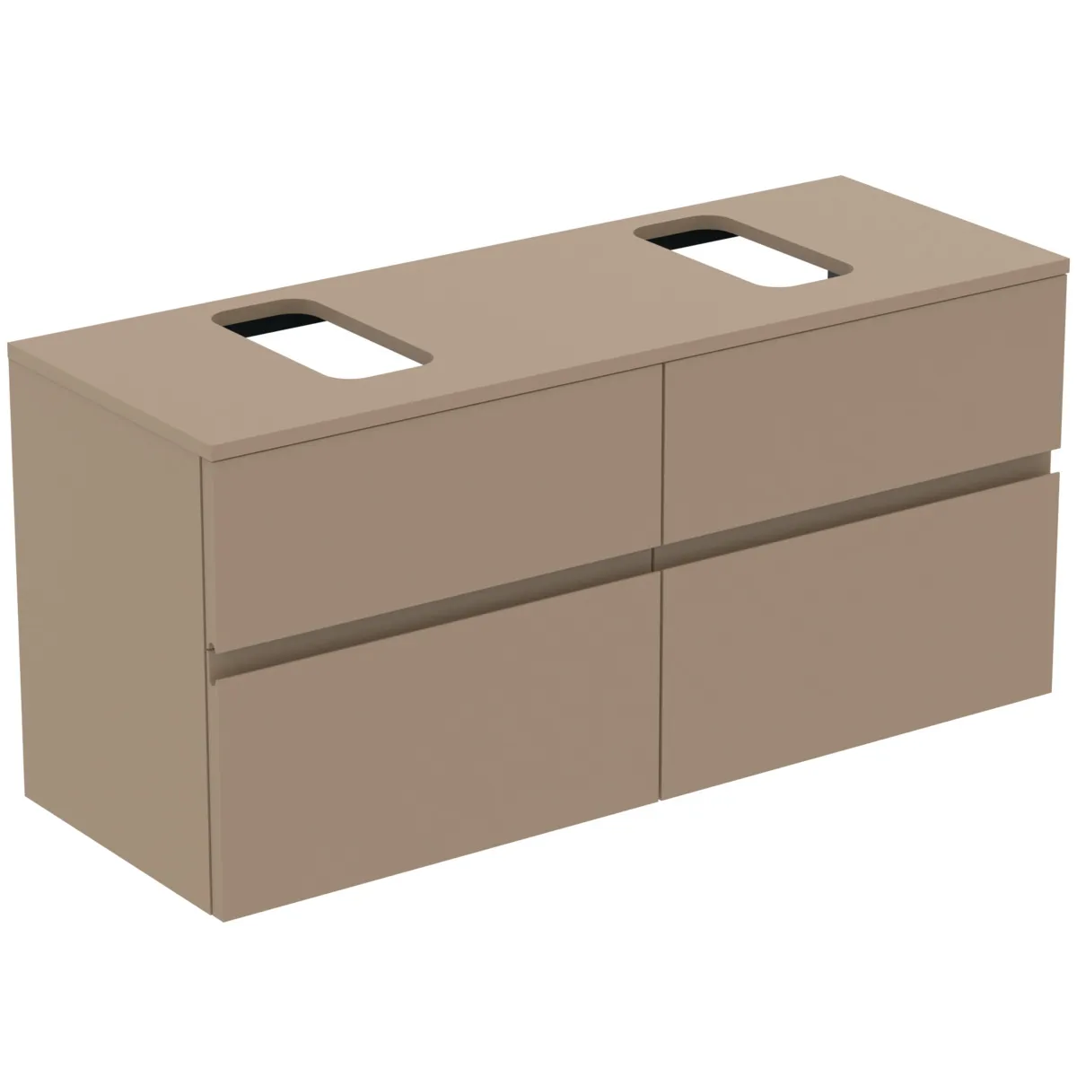 Ideal Standard Waschtischunterschrank „Finesse“ 120,2 × 55,8 × 44 cm Greige matt