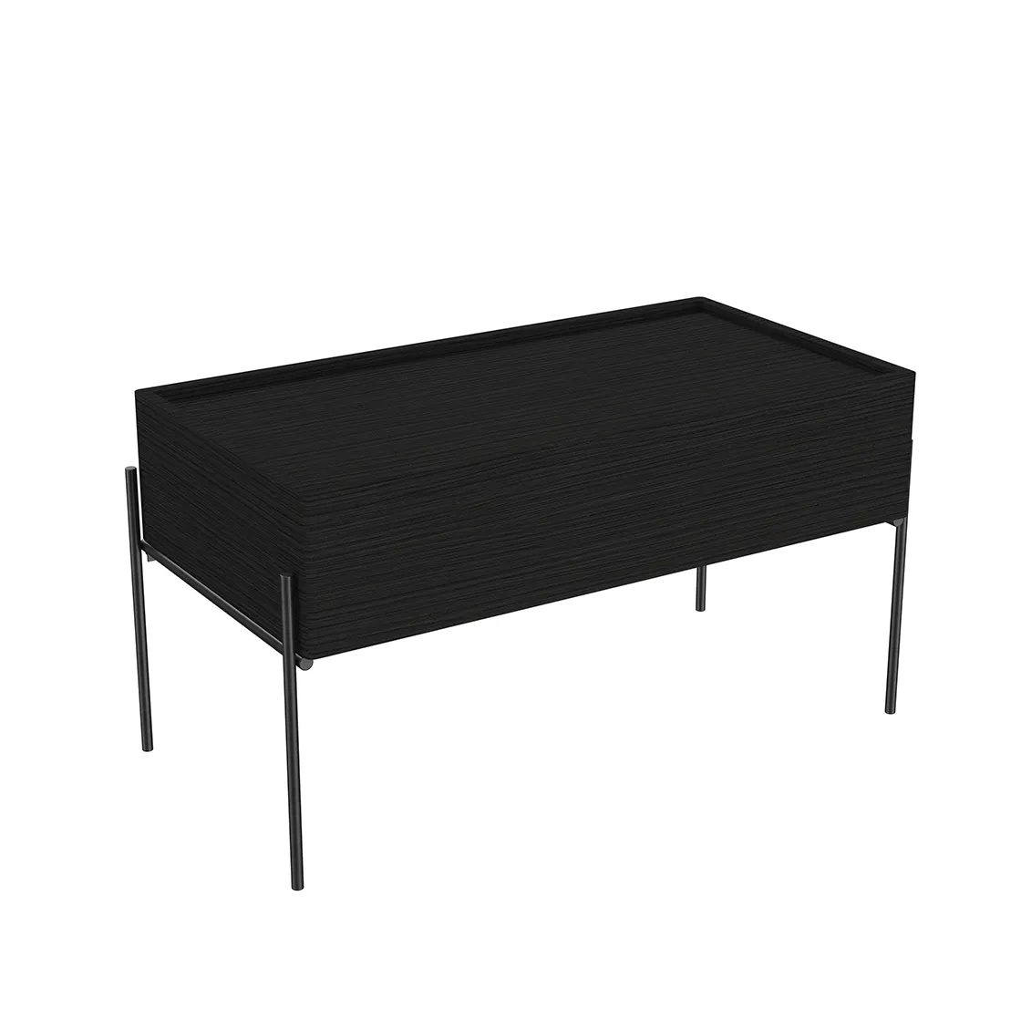 VitrA Equal Unterschrank 83 x 45 cm 1 Vollauszug Schwarz-Eiche VitrA Equal Unterschrank 83 x 45 cm 1 Vollauszug Schwarz-Eiche