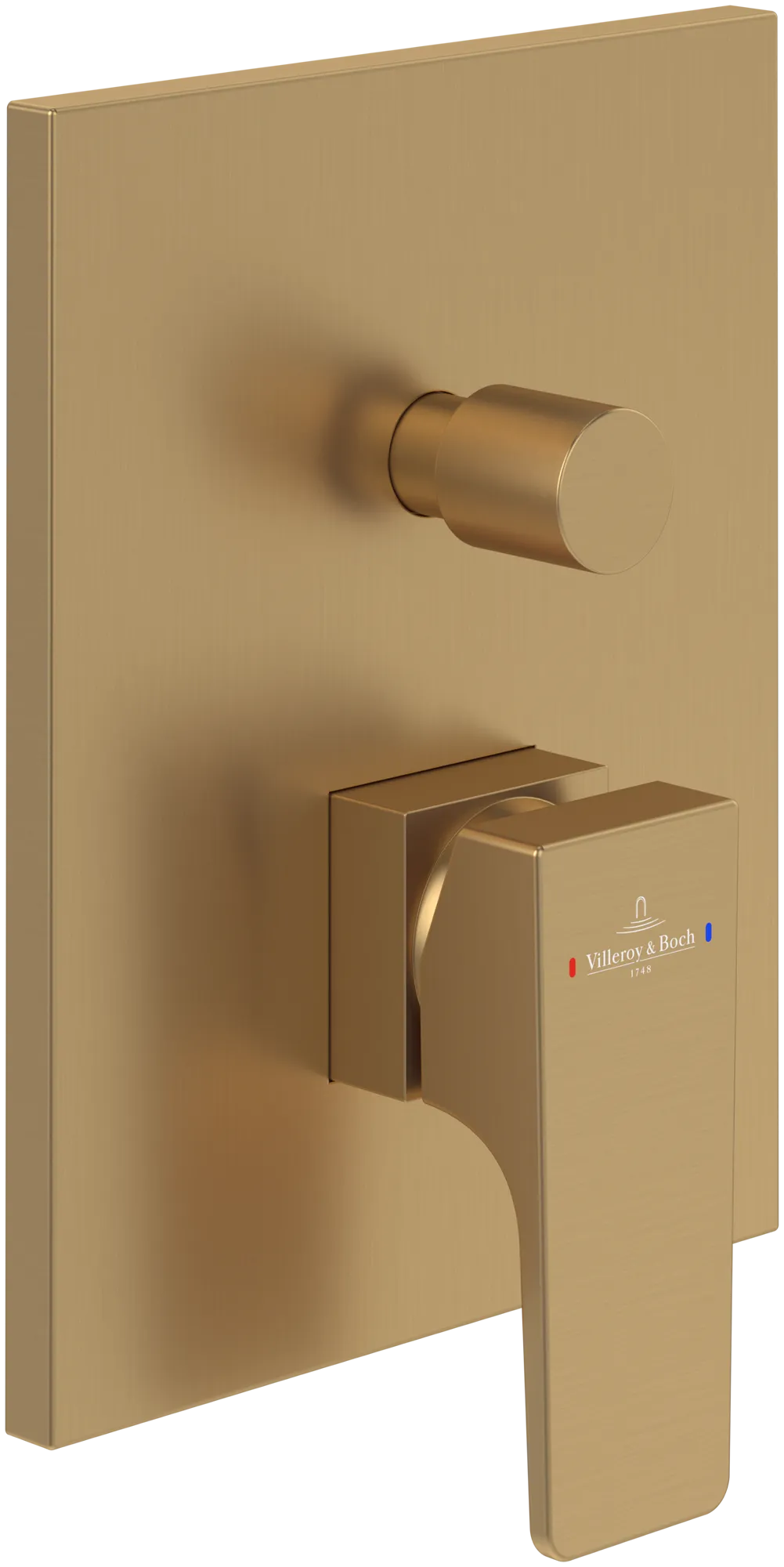 Einhand-Unterputz-Armatur „Architectura Square“ 5,4 cm in Brushed Gold Einhand-Unterputz-Armatur „Architectura Square“ 5,4 cm in Brushed Gold