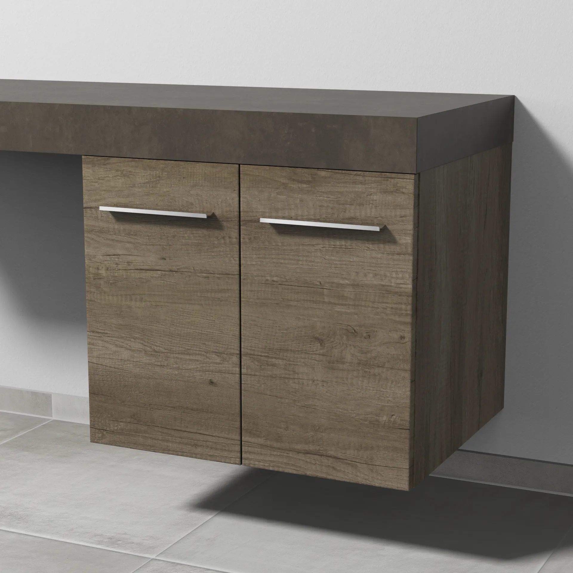 Sanipa Anbauschrank „2morrow“ 600 × 510 × 520 mm in Eiche Nebraska