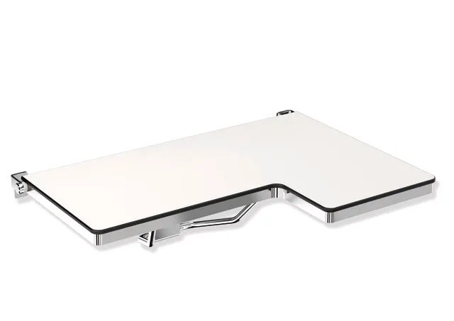 HEWI Duschklappsitz, L-förmig (USA), System 900, Edelstahl poliert HEWI Duschklappsitz, L-förmig (USA), System 900, Edelstahl poliert