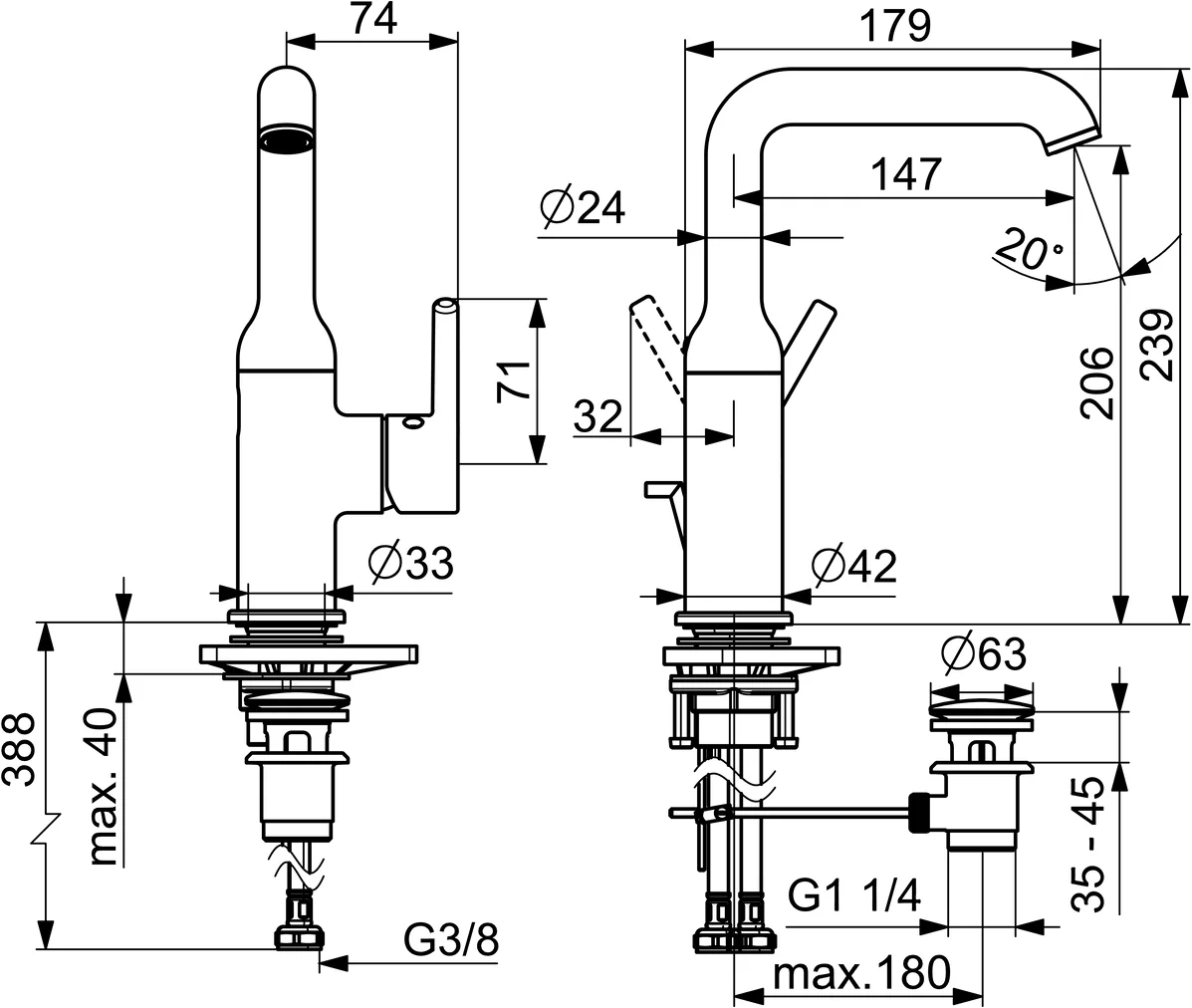 HansaVANTIS Style Waschtischarmatur Hansavantis 2022 Chrom