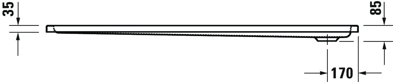 Duravit rechteck Duschwanne „D-Code“ 170 × 80 cm 