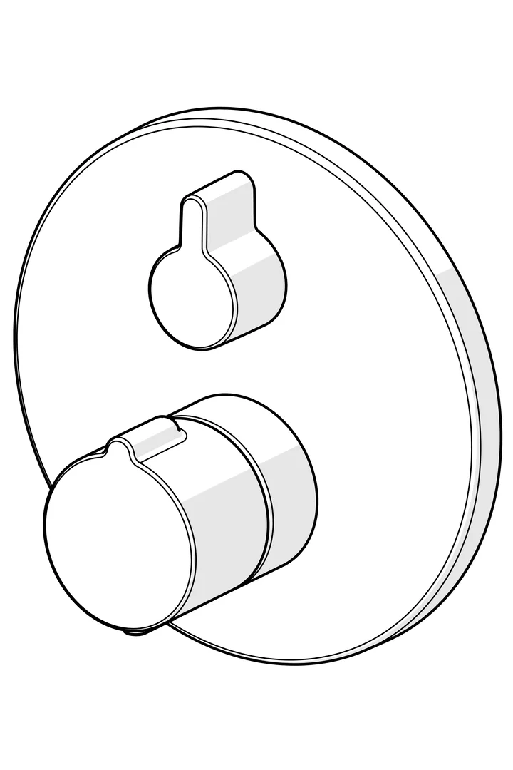 HansaHOME Wannen- und Brausearmatur Hansavantis 2022 FM Set für Wanne/Brause Matt-Schwarz