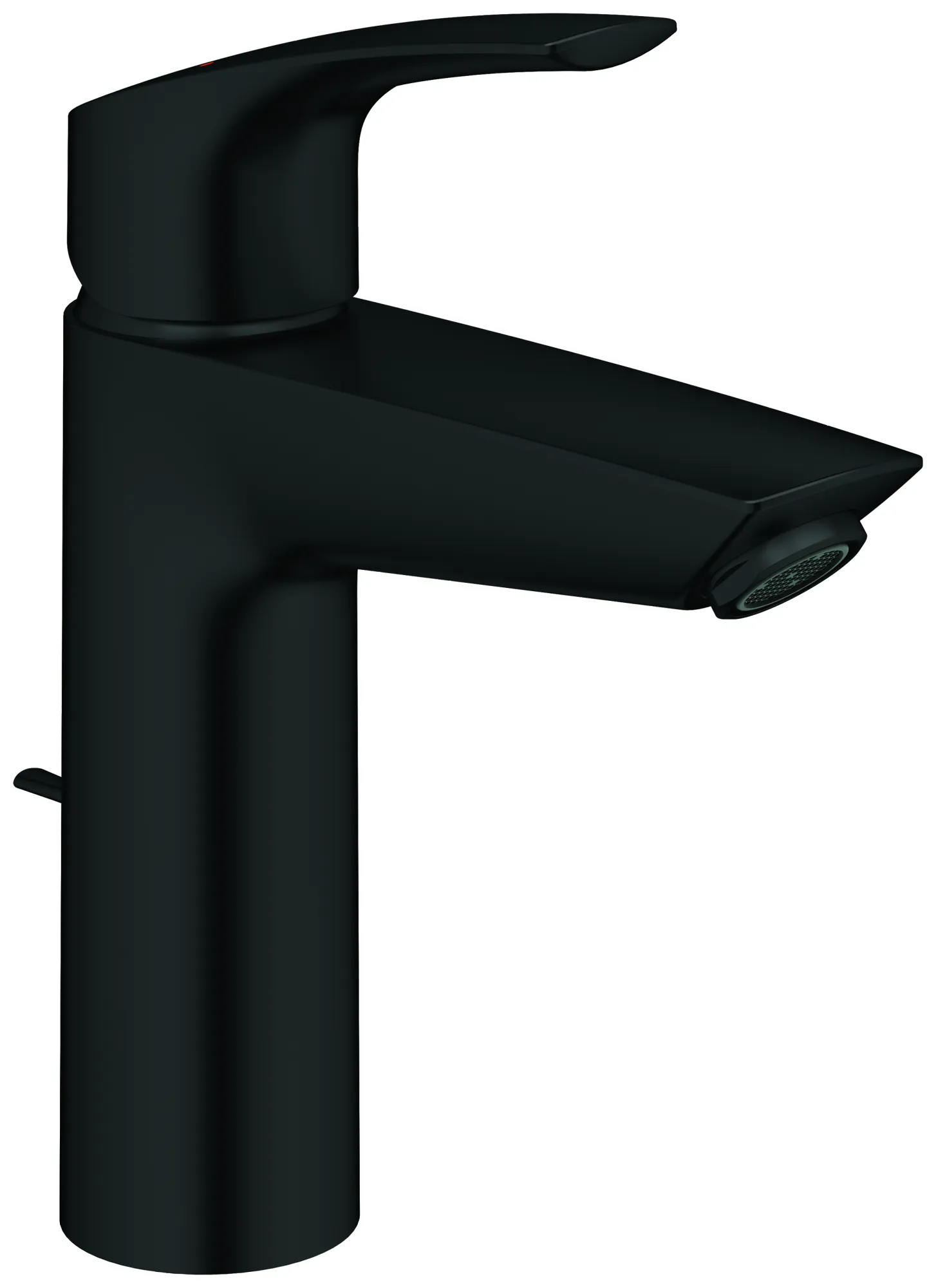 Einhand-Waschtischbatterie Eurosmart 23322_3, M-Size, Einlochmontage, Temperaturbegrenzer, Zugstangen-Ablaufgarnitur, matt black Einhand-Waschtischbatterie Eurosmart 23322_3, M-Size, Einlochmontage, Temperaturbegrenzer, Zugstangen-Ablaufgarnitur, matt black