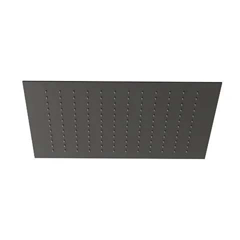 Kludi-ASANA Kopfbrause 440 x 440 mm Sommerregen Mattschwarz DN 15 G1/2 Kugelgelenk Deckeneinbau