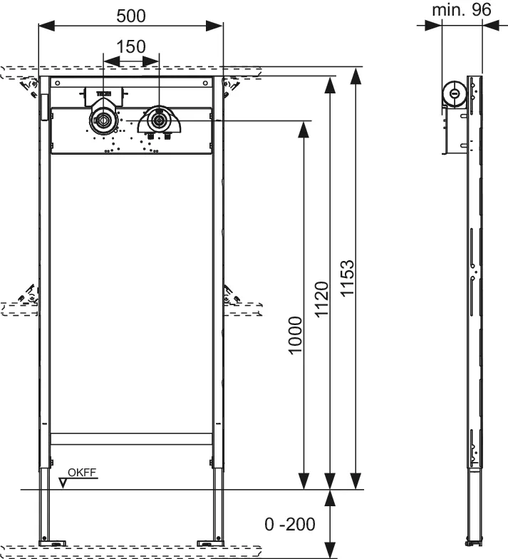 TECEprofil Bad-/Duschmodul mit TECEflex Hygienebox für den Warmwasseranschluss und U-Doppel-Wandscheibe, Schall- und Wärmegedämmt für AP-Armaturen TECEprofil Bad-/Duschmodul mit TECEflex Hygienebox für den Warmwasseranschluss und U-Doppel-Wandscheibe, Schall- und Wärmegedämmt für AP-Armaturen