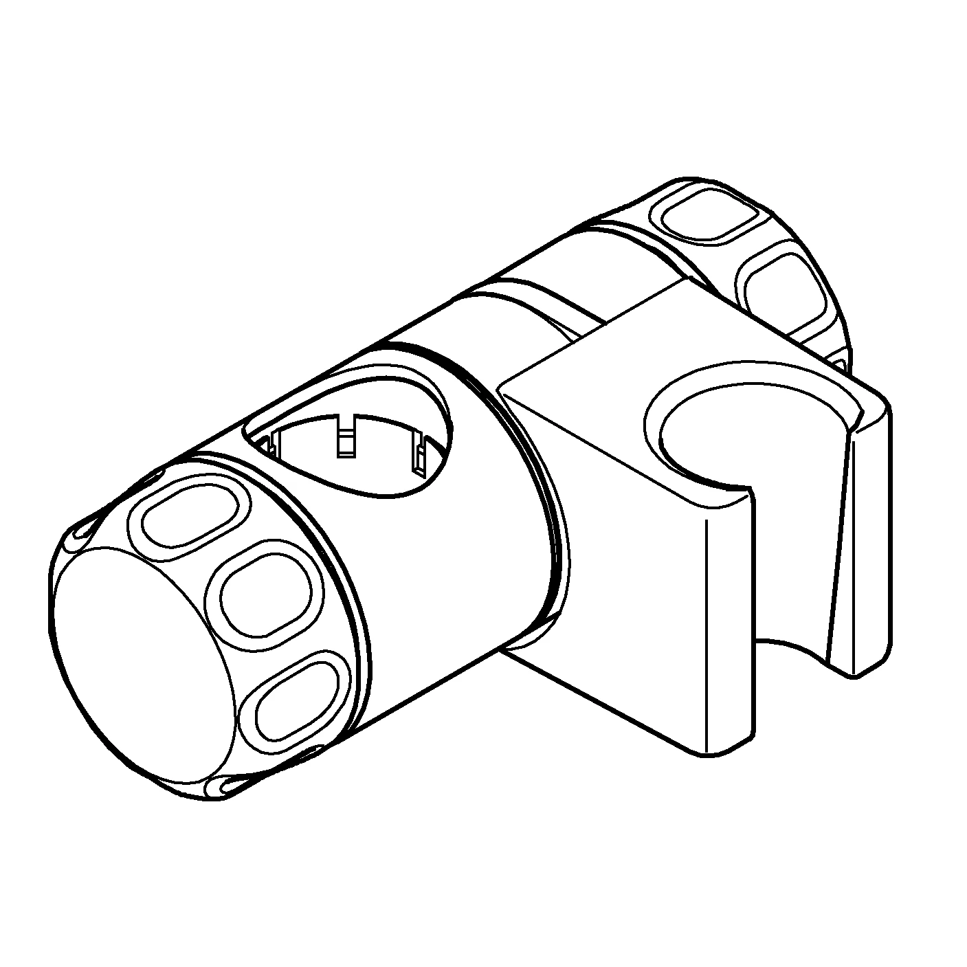 Gleitelement 07659, für Brausestangen Tempesta mit Durchmesser 24,7 mm, chrom