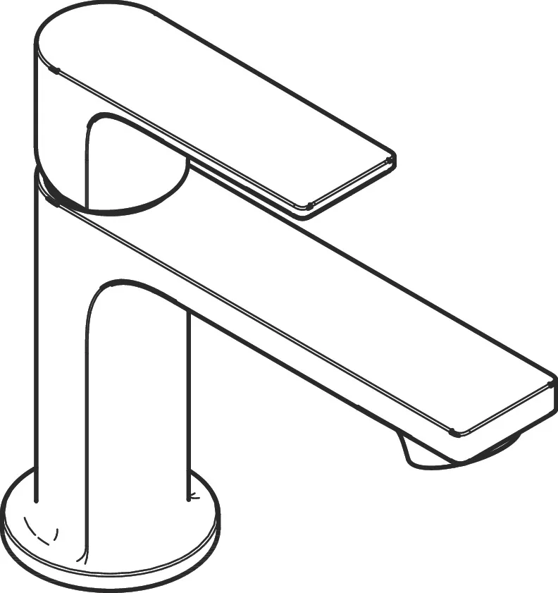 Einhebel-Waschtischmischer Rebris E 80 CoolStart o.Zugstange chrom Einhebel-Waschtischmischer Rebris E 80 CoolStart o.Zugstange chrom