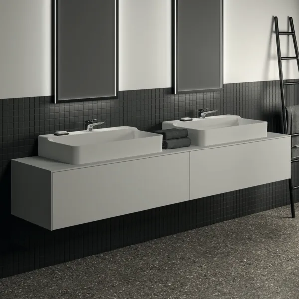 Ideal Standard Waschtischunterschrank „Conca“ 238,7 × 37 × 50,5 cm Weiß matt lackiert