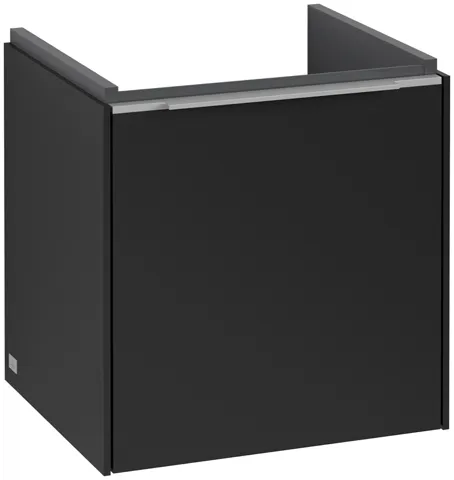 Villeroy & Boch Waschtischunterschrank mit Tür „Subway 3.0“ für Schrankwaschtisch 423 × 429 × 378 mm Volcano Black, 1 Tür, für Becken mittig, Anschlag rechts Villeroy & Boch Waschtischunterschrank mit Tür „Subway 3.0“ für Schrankwaschtisch 423 × 429 × 378 mm Volcano Black, 1 Tür, für Becken mittig, Anschlag rechts