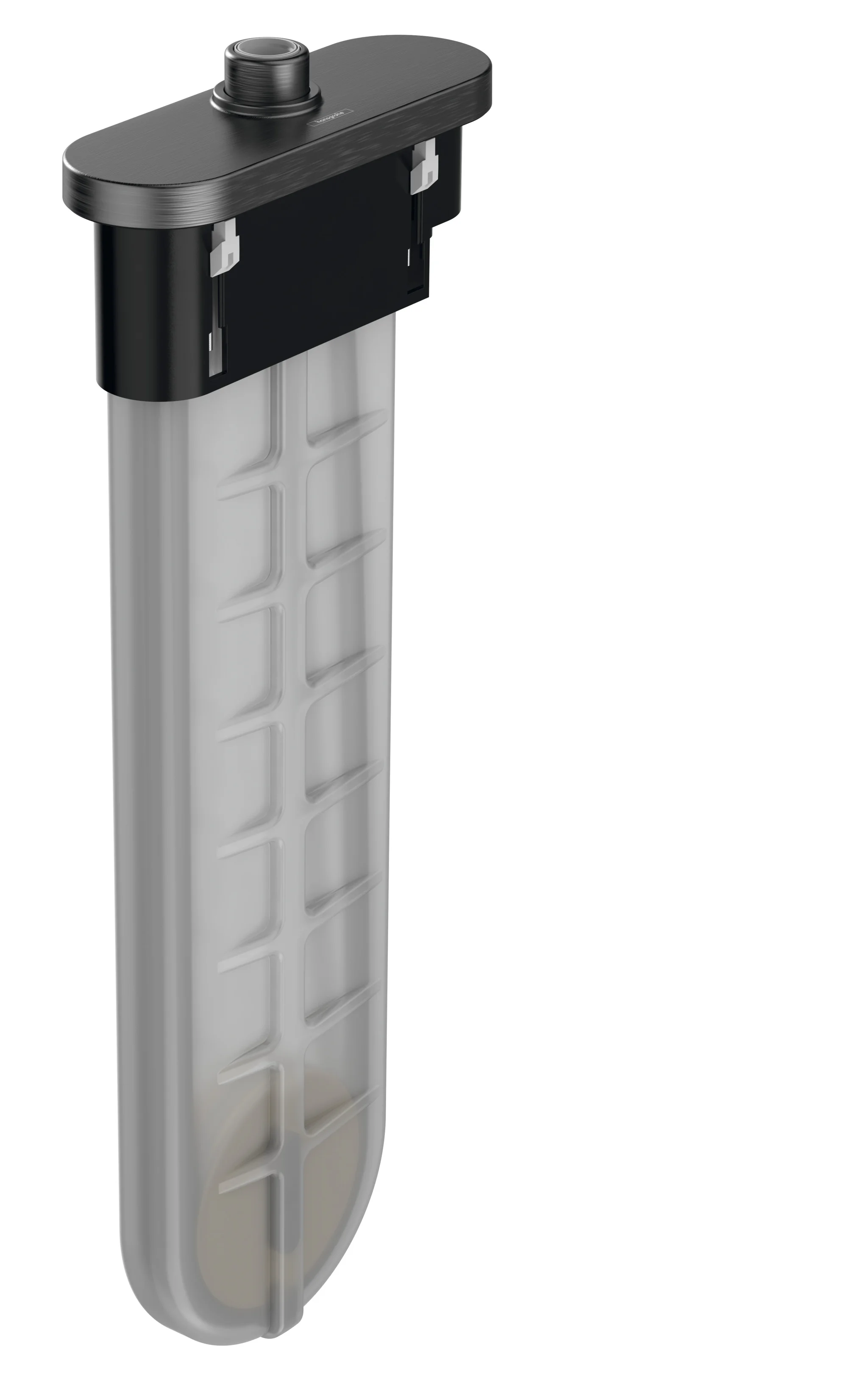 Hansgrohe sBox Wannenrandset oval BBC Brushed Black Chrome, DN15, 9,5 l/min, 80 mm Mindestbreite, 0-30 mm Spannbereich, 1,45 m Ausziehlänge